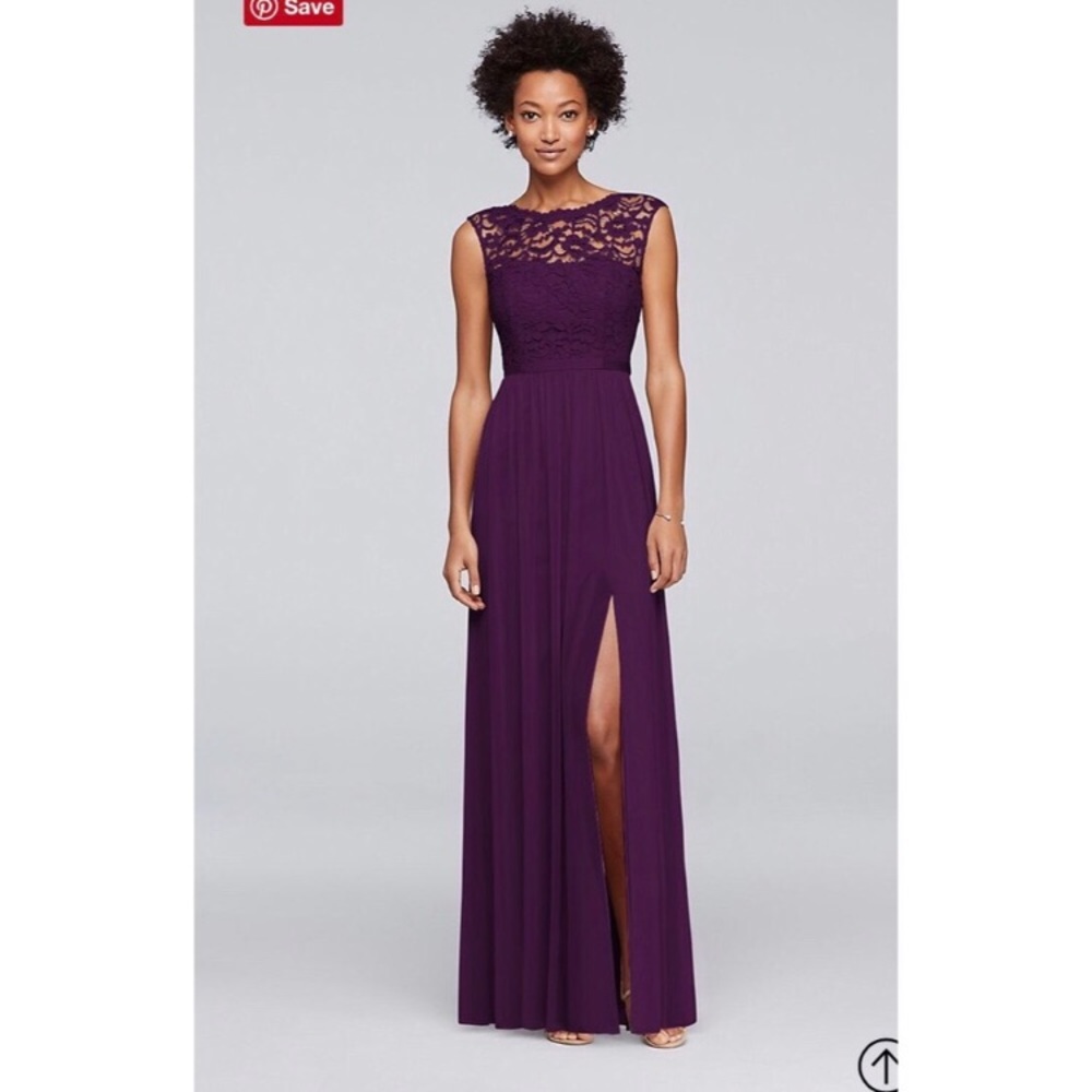David’s bridal maxi dress - plum